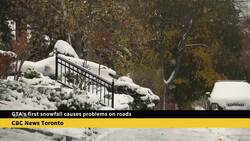 Toronto residents react to 1st snowfall News Clip
