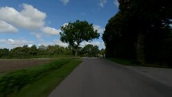 Denmark IX synched series rear driving studio process plate background Stock Footage