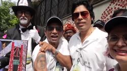 CLEAN : Fans celebrate Bollywood megastar Amitabh Bachchan's 80th birthday in movie-mad India News Clip