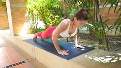 Asian woman workout yoga and Pilates Stock Footage