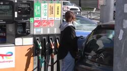 CLEAN : Fuel shortage in France: in Lille a Total petrol station is taken by storm News Clip