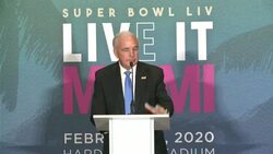 CLEAN : Miami Super Bowl committee holds moment of silence for basketball legend Kobe Bryant News Clip