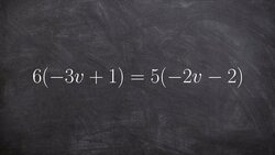 How to solve a multi step problem with distributive property on both sides Instructional Video