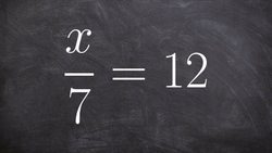 Solving a one step equation using multiplication Instructional Video