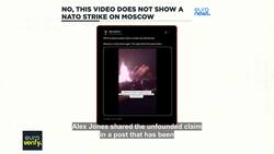 No, this video does not show a NATO strike on Moscow News Clip
