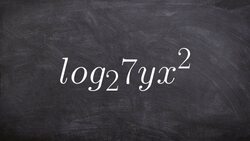 Learn how to expand a logarithmic expression with three terms Instructional Video