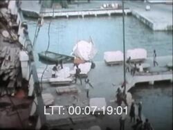 With General Cargo Africa To London 50s Stock Footage