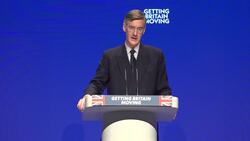 Rees-Mogg takes aim at Mick Lynch and Trade Unions during Tory conference speech News Clip