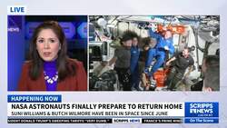 NASA astronauts stuck in space prepare for return back to earth News Clip