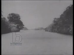 The US begins construction of the Panama Canal 1904 Stock Footage