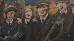 NHS tribute mural in West Belfast News Clip