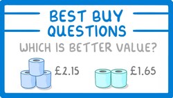 GCSE Maths - How to Solve Best Buy Questions #88 Instructional Video