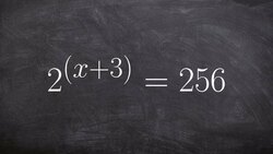 Determine the same base to eliminate to solve an exponential equation Instructional Video