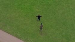 Aerials of London's ExCel Centre News Clip