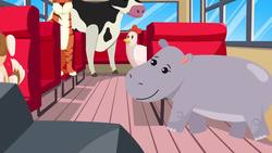 The Animals on the Bus! A Wheels on the Bus and Animal Sounds Song Mashup for Kids Instructional Video