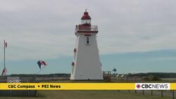 Artists create mural destined for Souris lighthouse, to distract from sight of wastewater lagoon News Clip