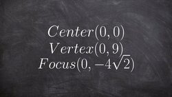How to write the equation of an ellipse given the center vertex and focus Instructional Video