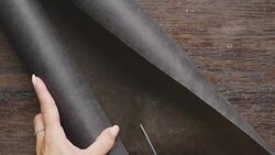 Swedish woman wrapping Christmas presents Stock Footage