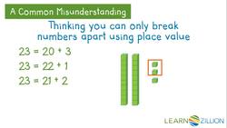 Breaking Apart Numbers to Explain Subtraction Instructional Video
