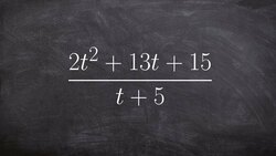 Dividing two polynomials by using synthetic division Instructional Video