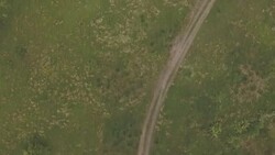 Drone aerial views of UN convoy in DRC News Clip