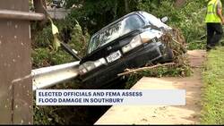 Sen. Blumenthal and FEMA assess flood damage in Southbury Instructional Video