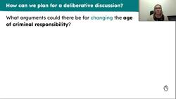 Deliberative discussion: Should the age of criminal responsibility be changed? Instructional Video