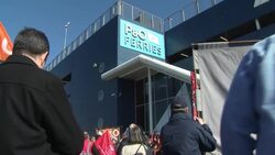 Union leaders addressing P&O protesters in Hull News Clip