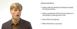 Aiding and Abetting or Accessory to a Crime Instructional Video