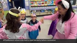 #TheMoment these school kids held a royal tea party to learn about the coronation News Clip