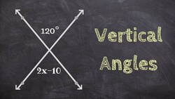 Finding the values of vertical angles - Online Tutor - Free Math Videos Instructional Video