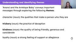 Building comprehension of 'Anansi and the Antelope Baby' through rich discussions Instructional Video