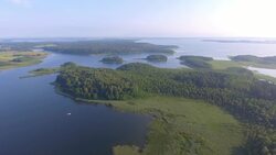 Masurian Lake District: Drone Views of Poland's Untouched Paradise Stock Footage