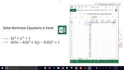 Solve Nonlinear Equations with Microsoft Excel Instructional Video
