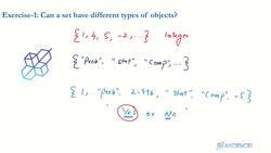 Data Science and Machine Learning (Theory and Projects) A to Z - Sets: Definition of Set Solution 01 Instructional Video