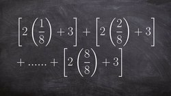 Find the rule of for a sum of a series Instructional Video