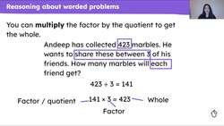 Solve problems involving multiplication and division Instructional Video