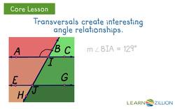 Angle Relationships and Transversals Instructional Video