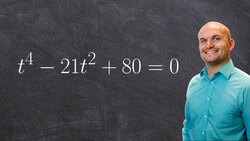 How To Factor a Trinomial to the Fourth Power and Solve Instructional Video