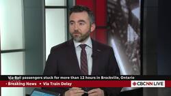 Via Rail passengers stranded on 3 trains overnight in Ontario News Clip