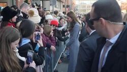 Princess of Wales departs Harvard University News Clip