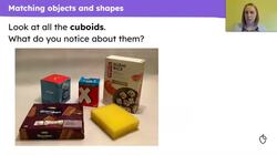 Explore, recognise and compare three more 3D shapes Instructional Video