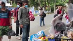 CLEAN : Guatemala: Honduran migrants head to the US amid pandemic News Clip