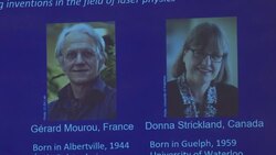 VOICED : Pioneros del laser premiados con el Nobel de Fisica News Clip