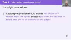 Creating content for a formal presentation Instructional Video