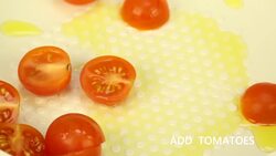 Short - Omelette with basil tomatoes Instructional Video