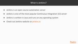 Hands-On Continuous Integration and Automation with Jenkins - What Is Jenkins? Instructional Video