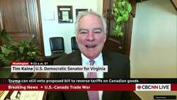 Trump's tariffs based on 'fake Canadian emergency,' says U.S. Sen. Tim Kaine News Clip