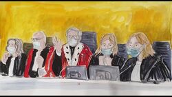 CLEAN : Courtroom sketches after verdict in Charlie Hebdo terror attacks trial News Clip
