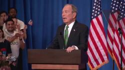 Emotional Bloomberg suggests he'll continue to challenge Trump's America News Clip
